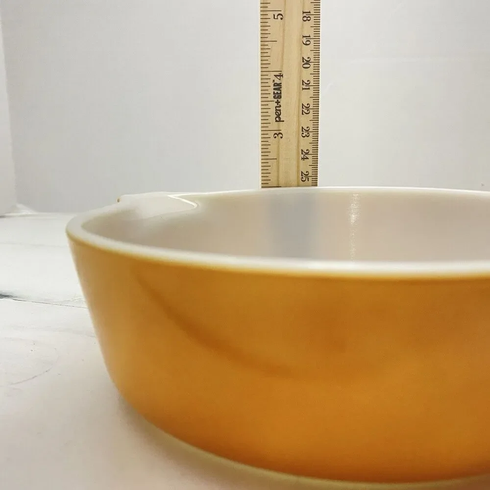 VTG Pyrex Old Orchard Handled Serving Casserole Dish #471,  1 Pint